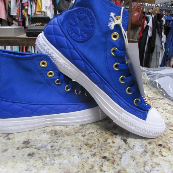 NWT, Converse unisex Chuck Taylor All Star Shine Game Royal Size: W 7.5 Men's 5. - Picture 1 of 14